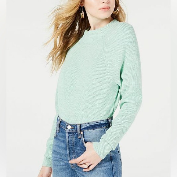 Free People Good Pullover Mockneck Sweater in Opaline Green - Size S - Picture 15 of 15